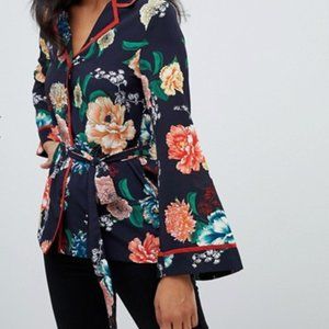 Lipsy Floral Printed Wrap Top
